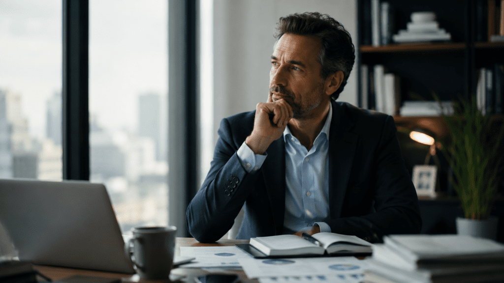 Líder capacitado enfrentando un reto complejo
